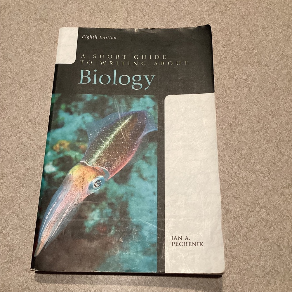 A Short Guide To Writing About Biology 8th Edition Book Jan A. Pechenik Pearson